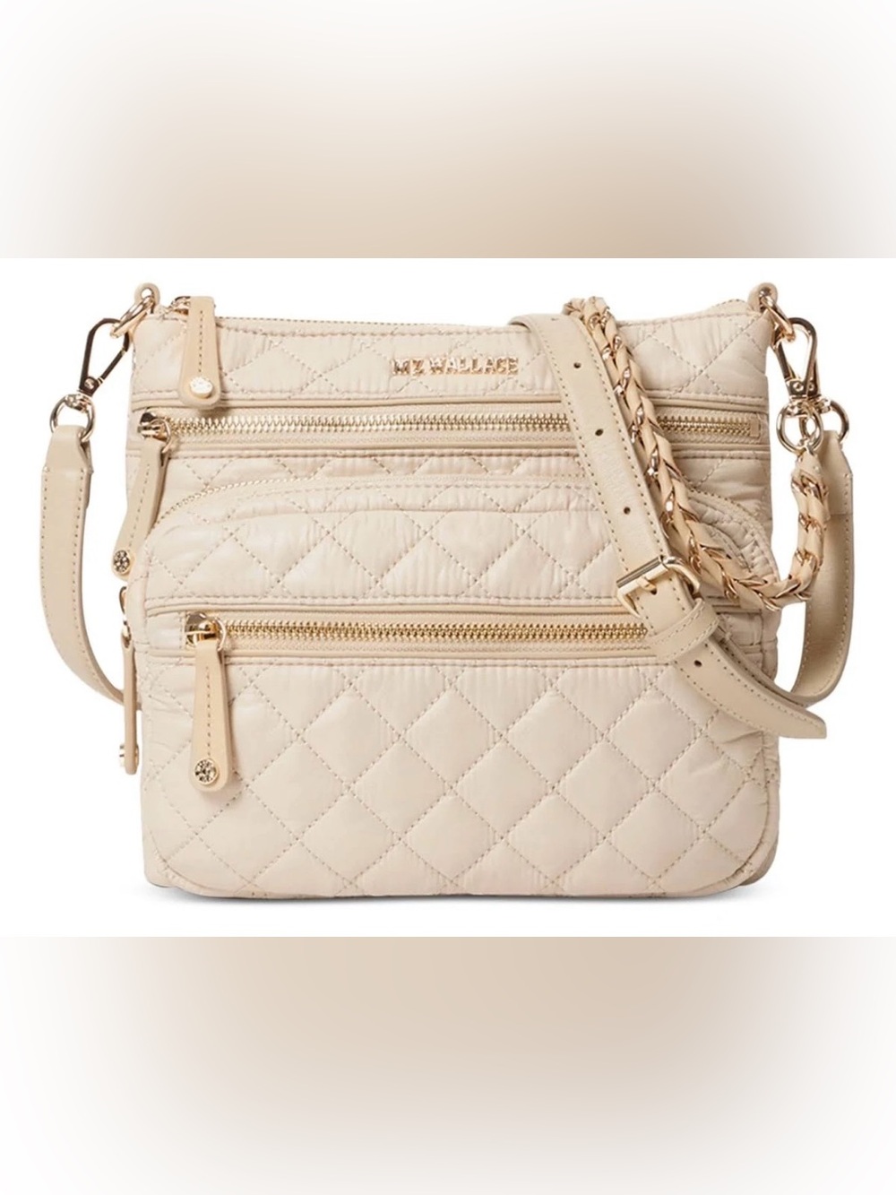 MZ Wallace Downtown Crosby Crossbody in Buff - Picture 2 of 13